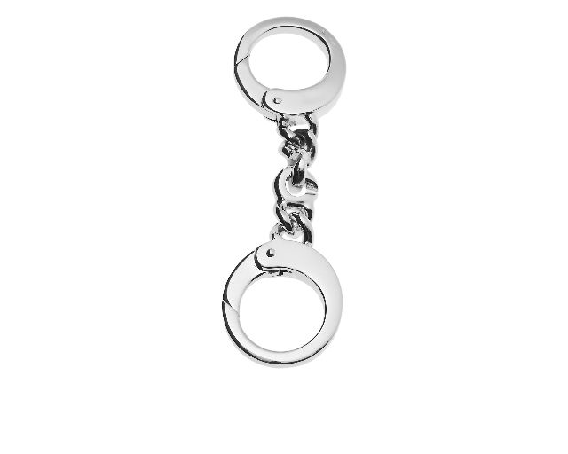 Portachiavi manette argento