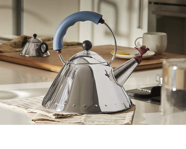 Bollitore elettrico mg32 acciaio con manico azzurro