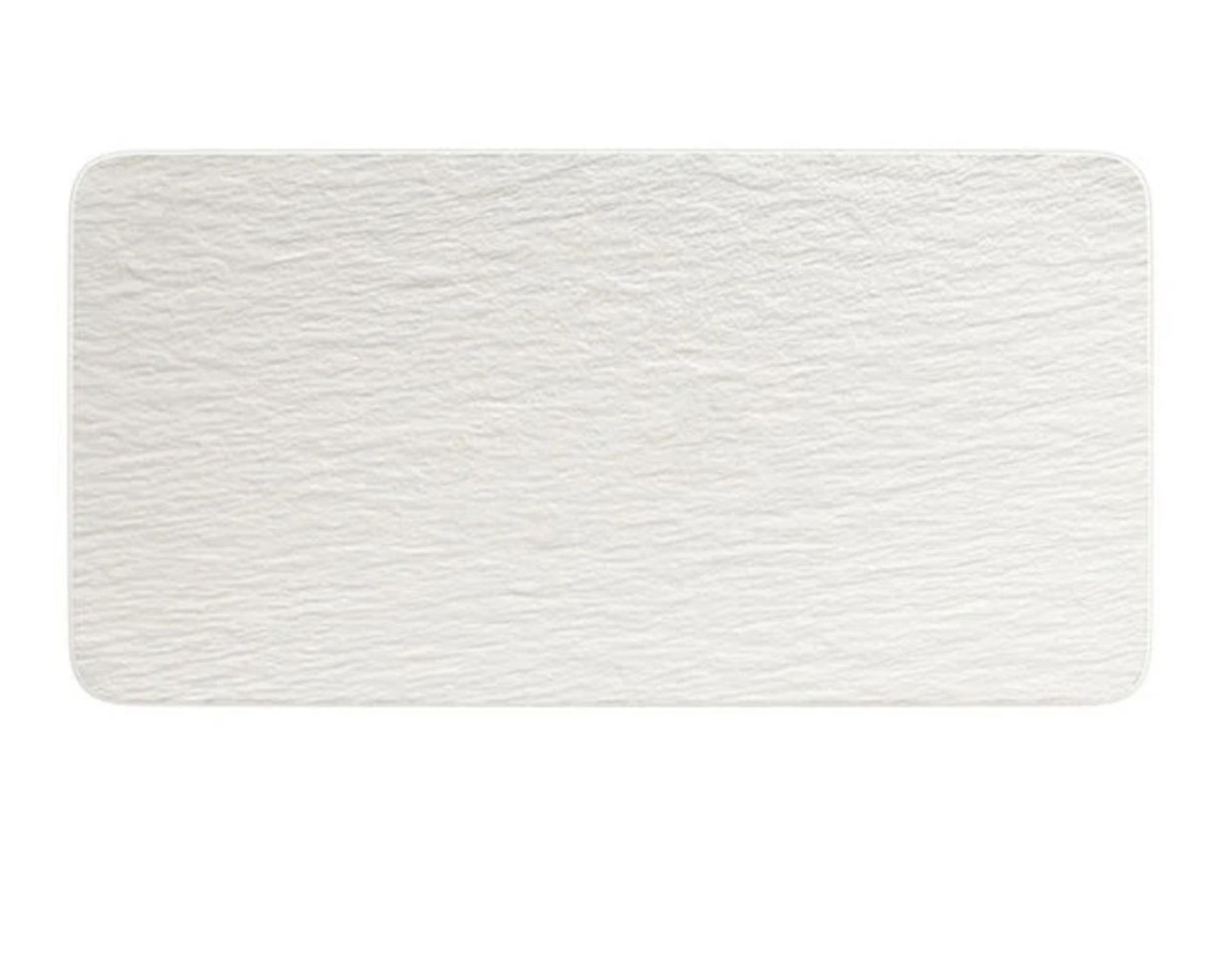 Piatto Da Portata Rettangolare Manufacture Rock Porcellana Bianco Villeroy E Boch