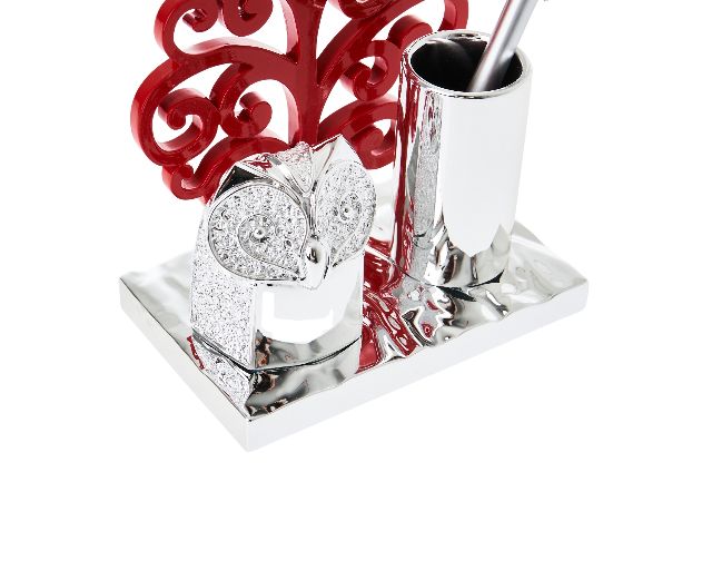 Pen Holder Owl With Pen Selezione Zanolli 187498 941ma7052mro