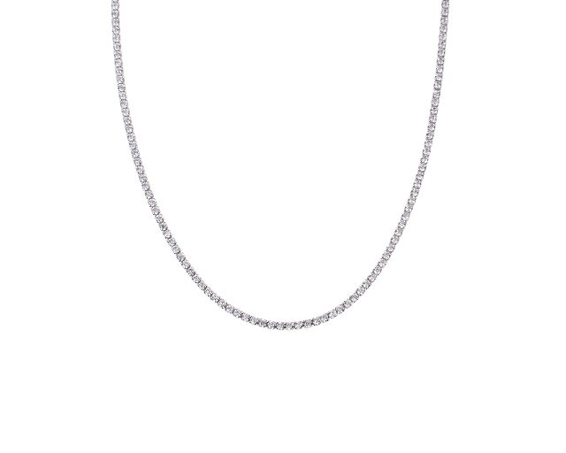Necklace chic&charm silver with white zircons