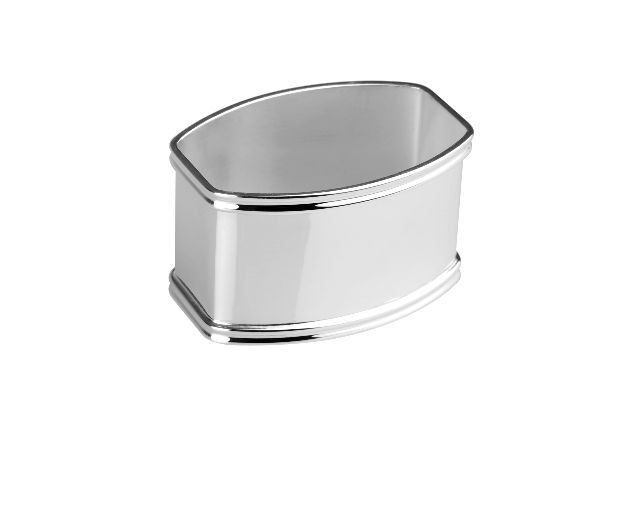 Legatovagliolo barilotto argento in stile inglese