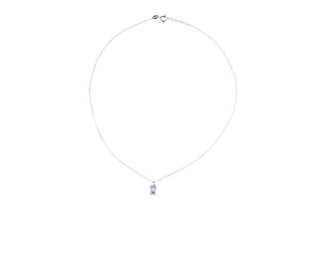 Collana bimba orsetto argento