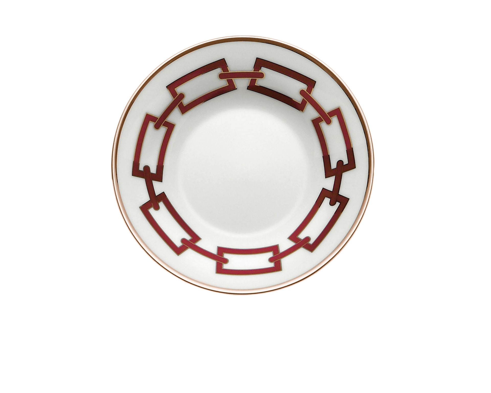 Piatto Caffe Catene Scarlatto Porcellana Richard Ginori 140126 F00400pt3010110a07
