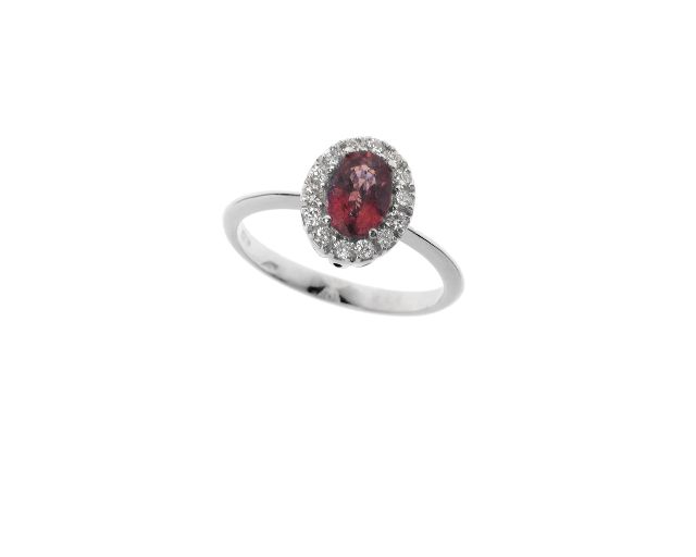 Anello Oro 750 Con Rubino E Diamanti Selezione Zanolli