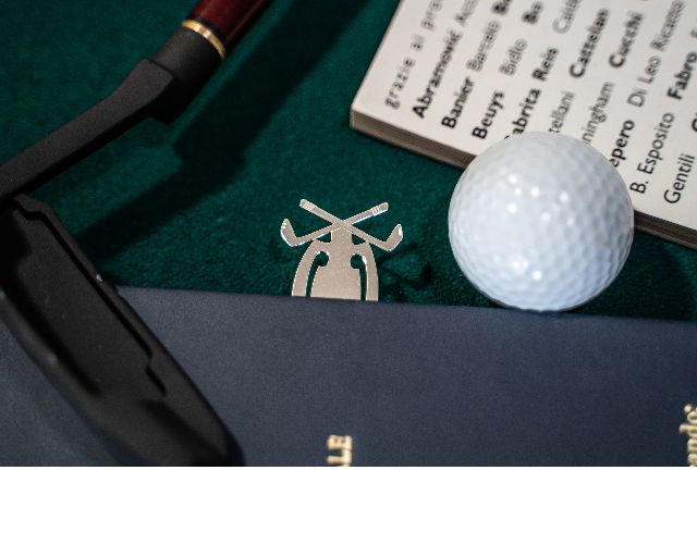 Segnalibro golf argento