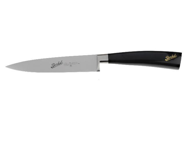 Kitchen knife elegance steel with black handle
