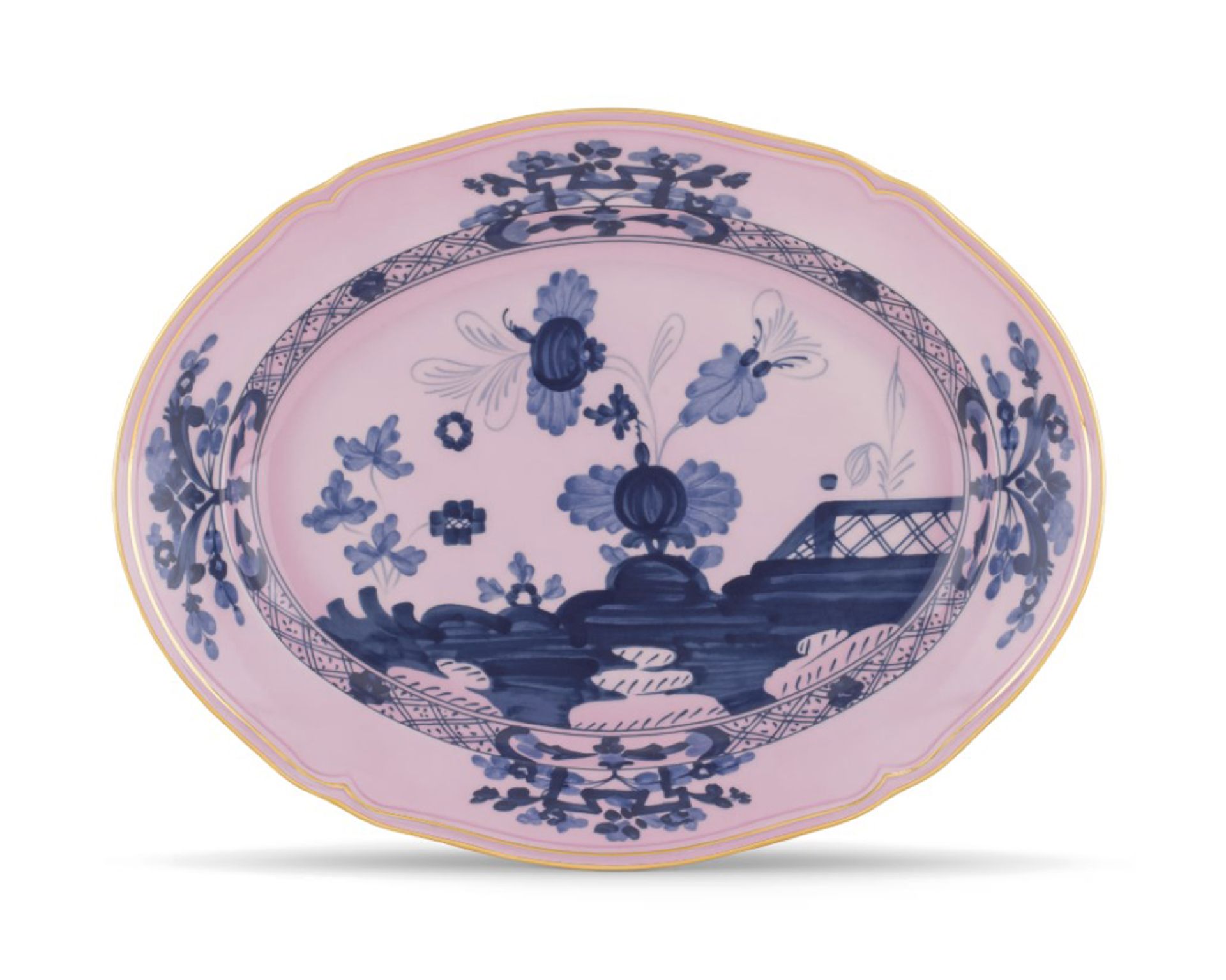 Oval Tray Oriente Italiano Azalea Porcelain Richard Ginori 189290 F00300vs1300385a59