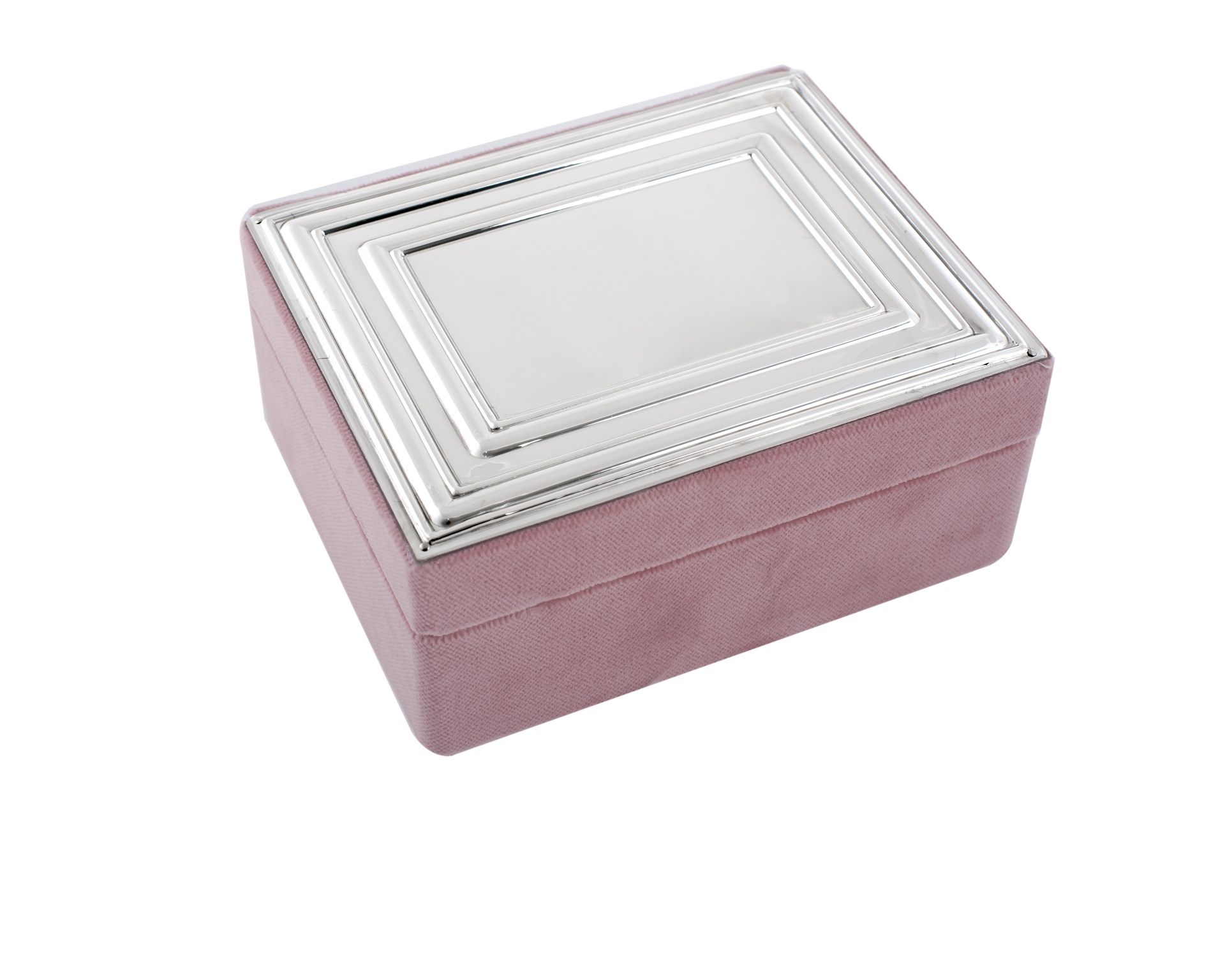 Jewellery Box Silver And Pink Velvet Selezione Zanolli 8641 248sc533ra