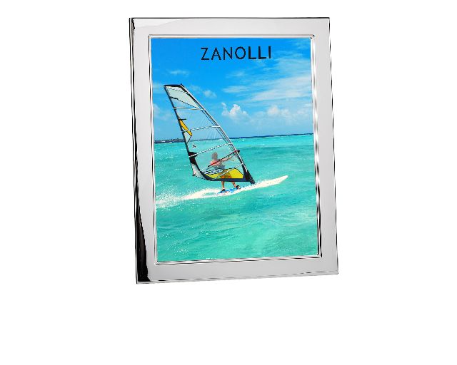 Cornice argento con scalino interno