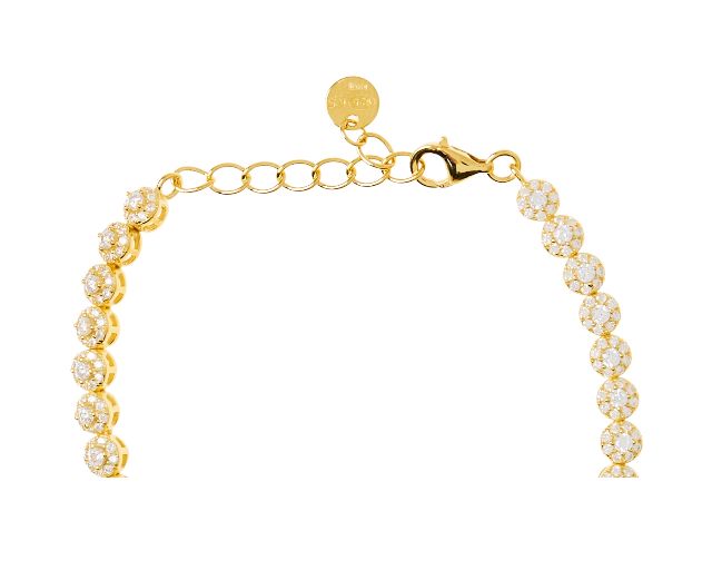 Bracciale Argento Con Finitura Oro E Cubic Zirconia Sovrani 181436 814j9401