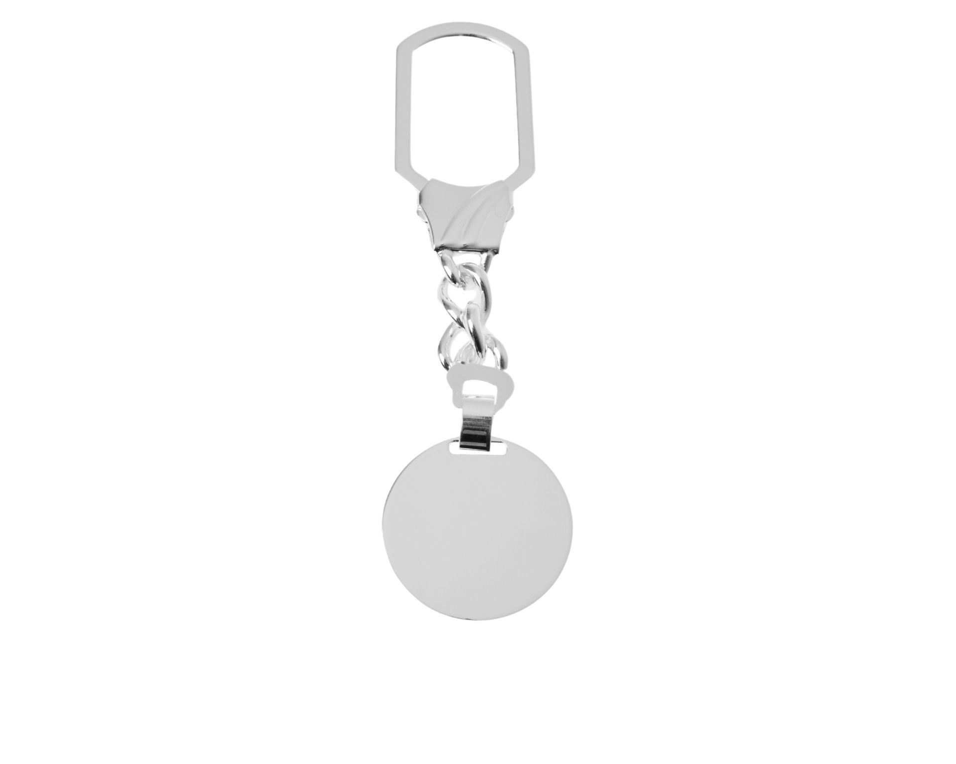 Portachiavi Argento Con Piastrina Tonda Selezione Zanolli 188450 2vpch48132