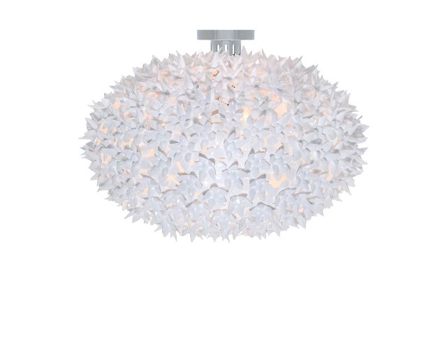 Lampada sospensione bloom bianca