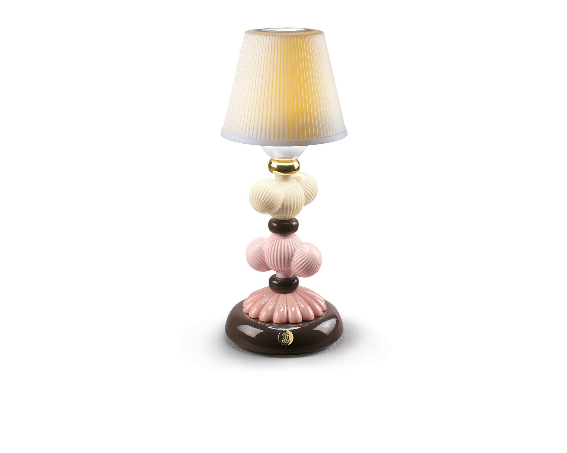 Lampada Da Tavolo Firefly Cactus Porcellana Autunno Dorato Lladro