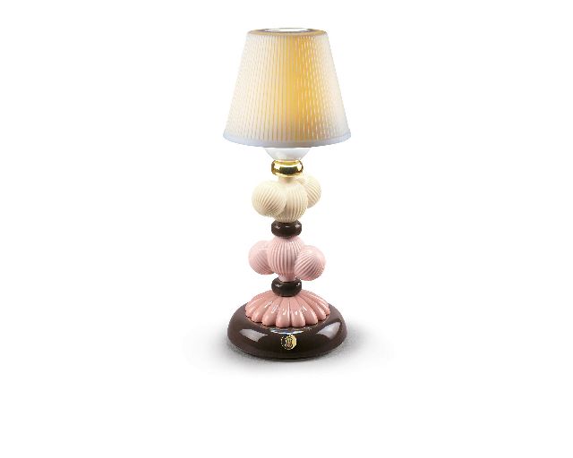 Lampada da tavolo firefly cactus porcellana autunno dorato