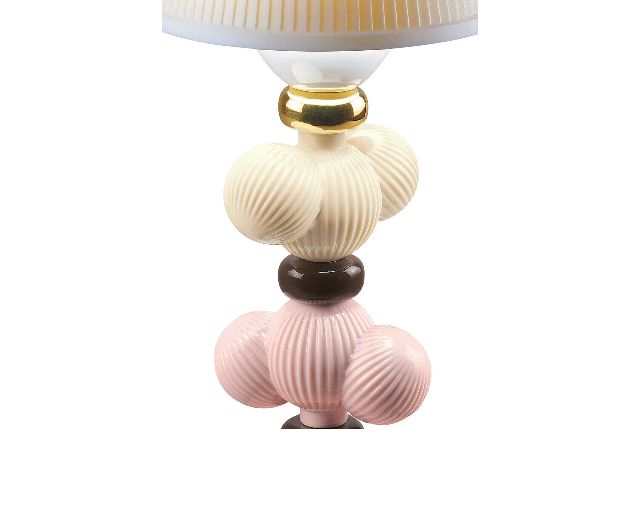 Lampada Da Tavolo Firefly Cactus Porcellana Autunno Dorato Lladro