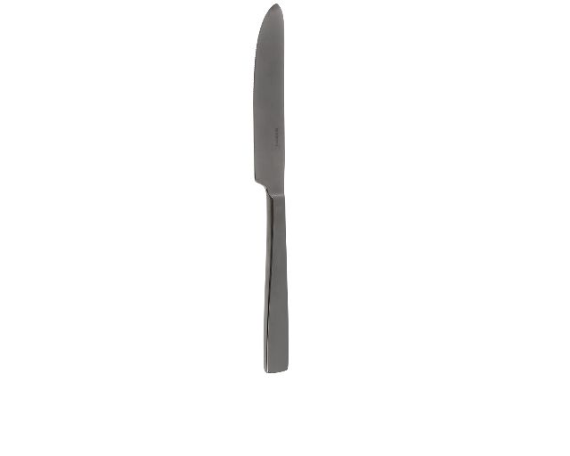 Table knife flat black steel