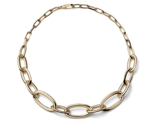 Collana classica in bronzo dorato