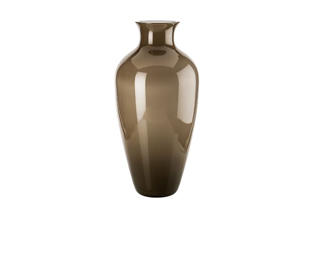 Vaso labuan vetro di murano talpa e lattimo