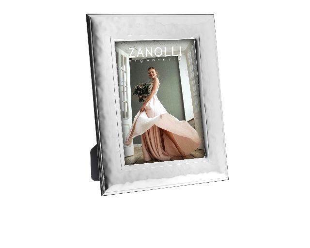 Picture frame pvd silver with hammered band