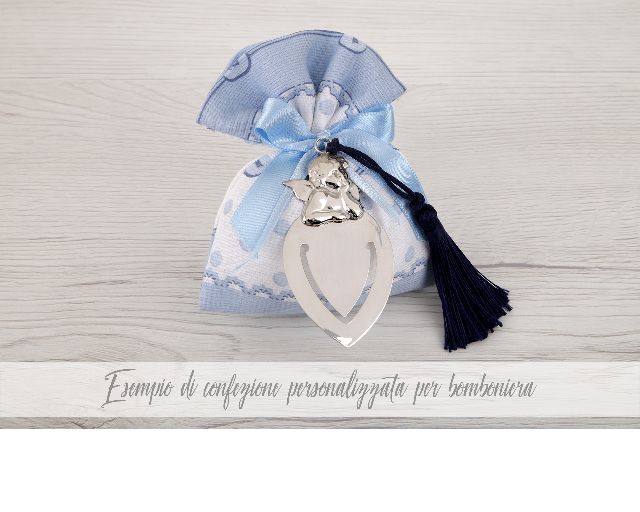 Bookmark Silver With Cherub And Blue Tessel Selezione Zanolli 133286 5430336b