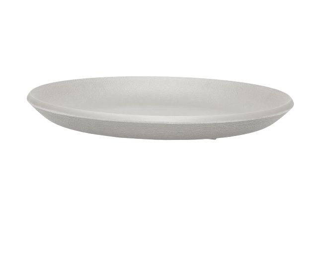Piatto piano trama colore grigio scuro