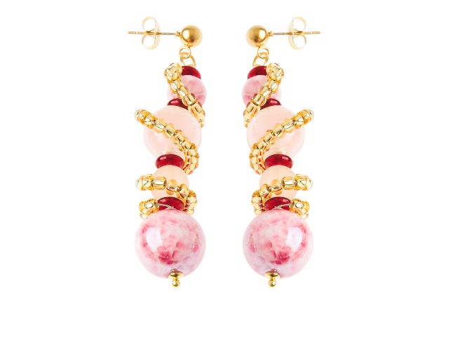 Orecchini pendenti vivien rosa
