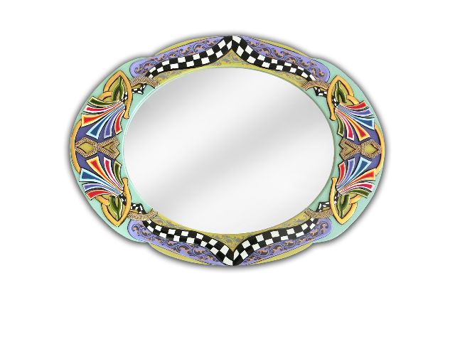 Mirror nancy hand painted