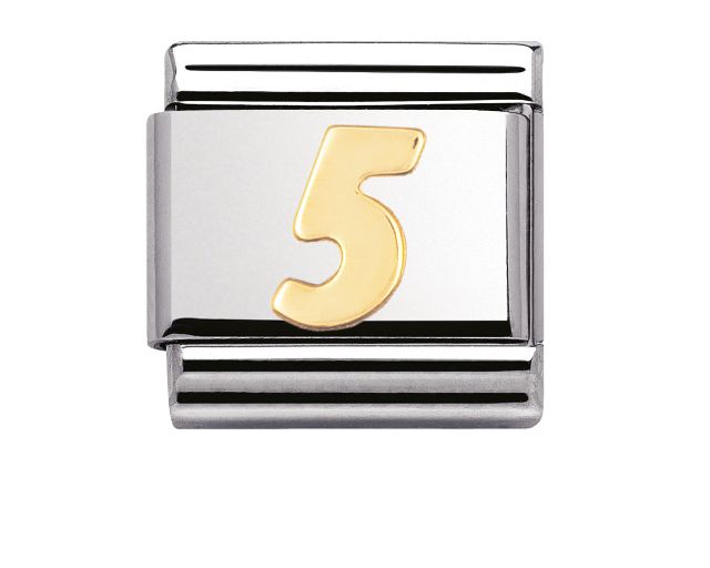 5 number composable steel and gold