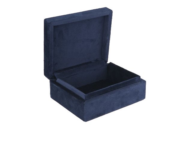Jewellery Box Silver And Blue Velvet Selezione Zanolli 129660 248sc535b