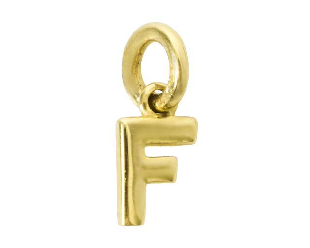 Pendant f letter gold 750‰