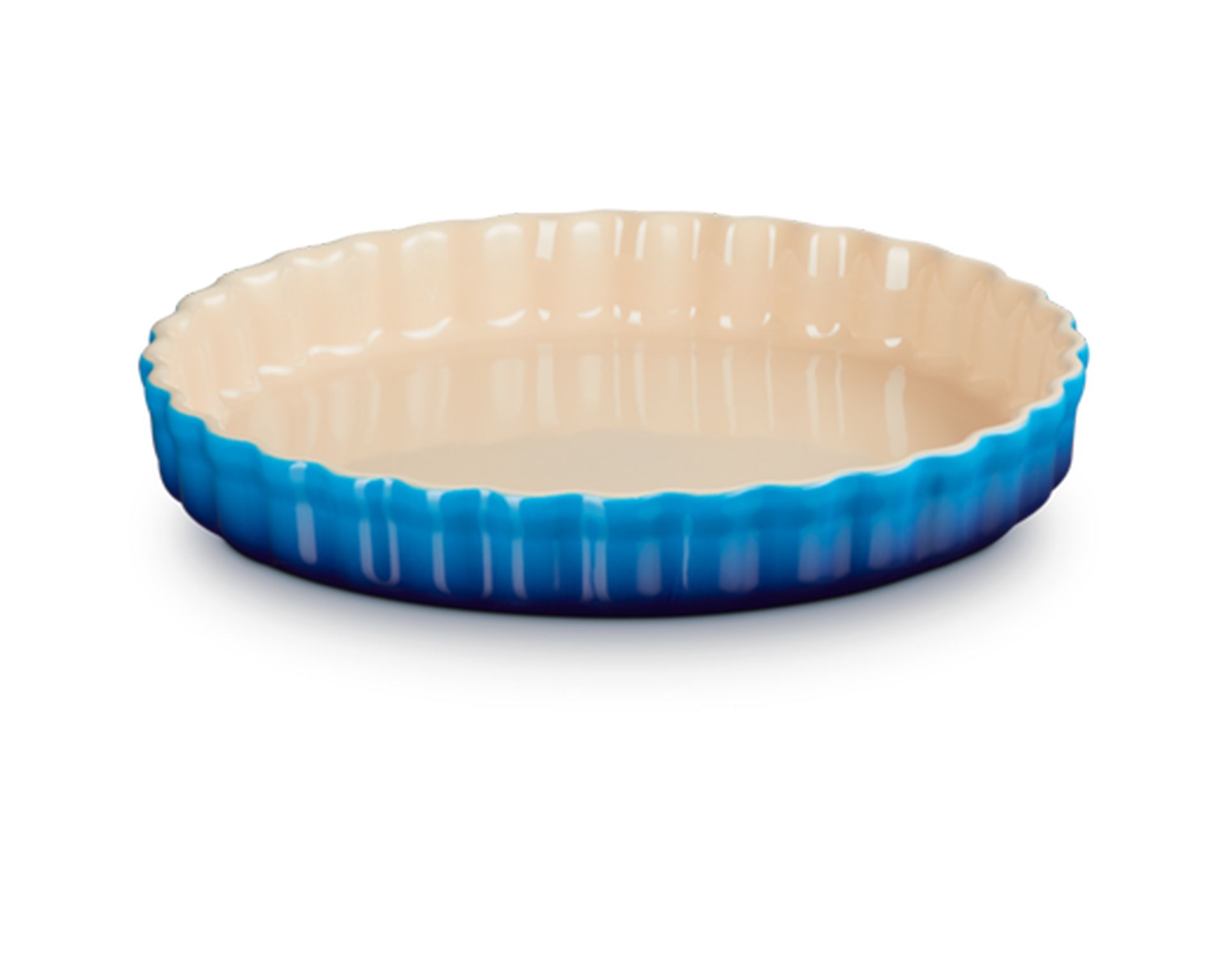 Round Cake Pan Tradition Stoneware Azure Blue Le Creuset