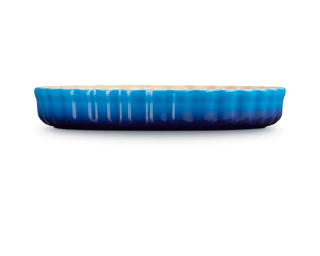 Round Cake Pan Tradition Stoneware Azure Blue Le Creuset