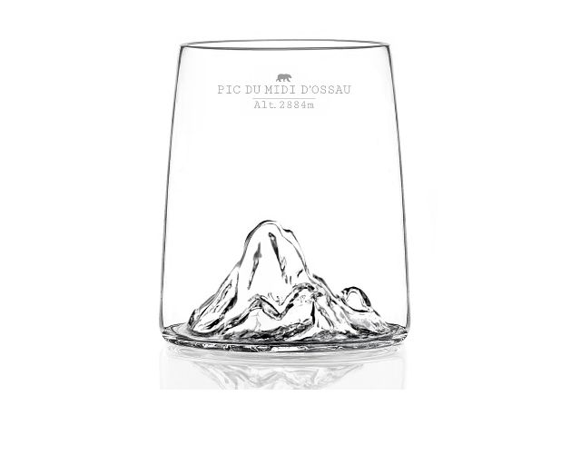 Shooter Glass Set Topographic Monte Bianco Everestmatterhornpico De Alto 4 Pieces Alaskan Maker 189441 200sbemp