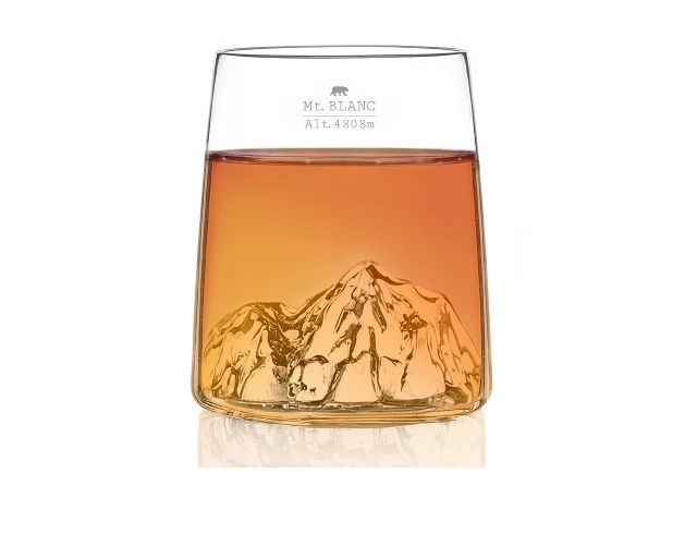 Shooter Glass Set Topographic Monte Bianco Everestmatterhornpico De Alto 4 Pieces Alaskan Maker 189441 200sbemp