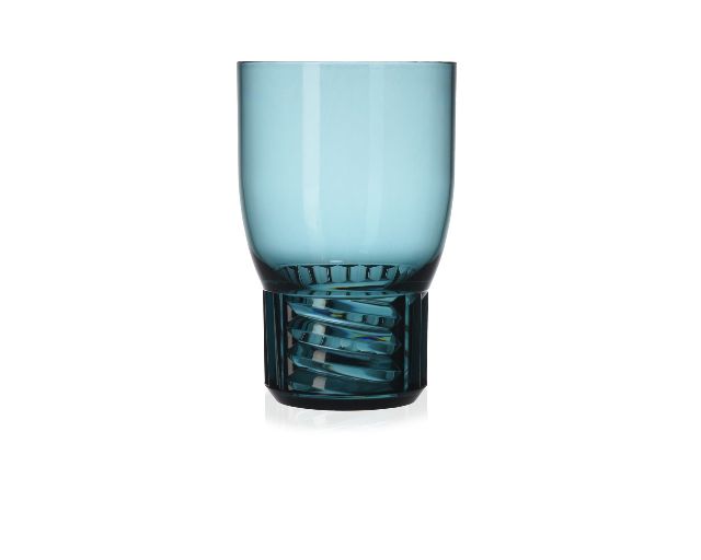 Bicchiere vino trama colore azzurro