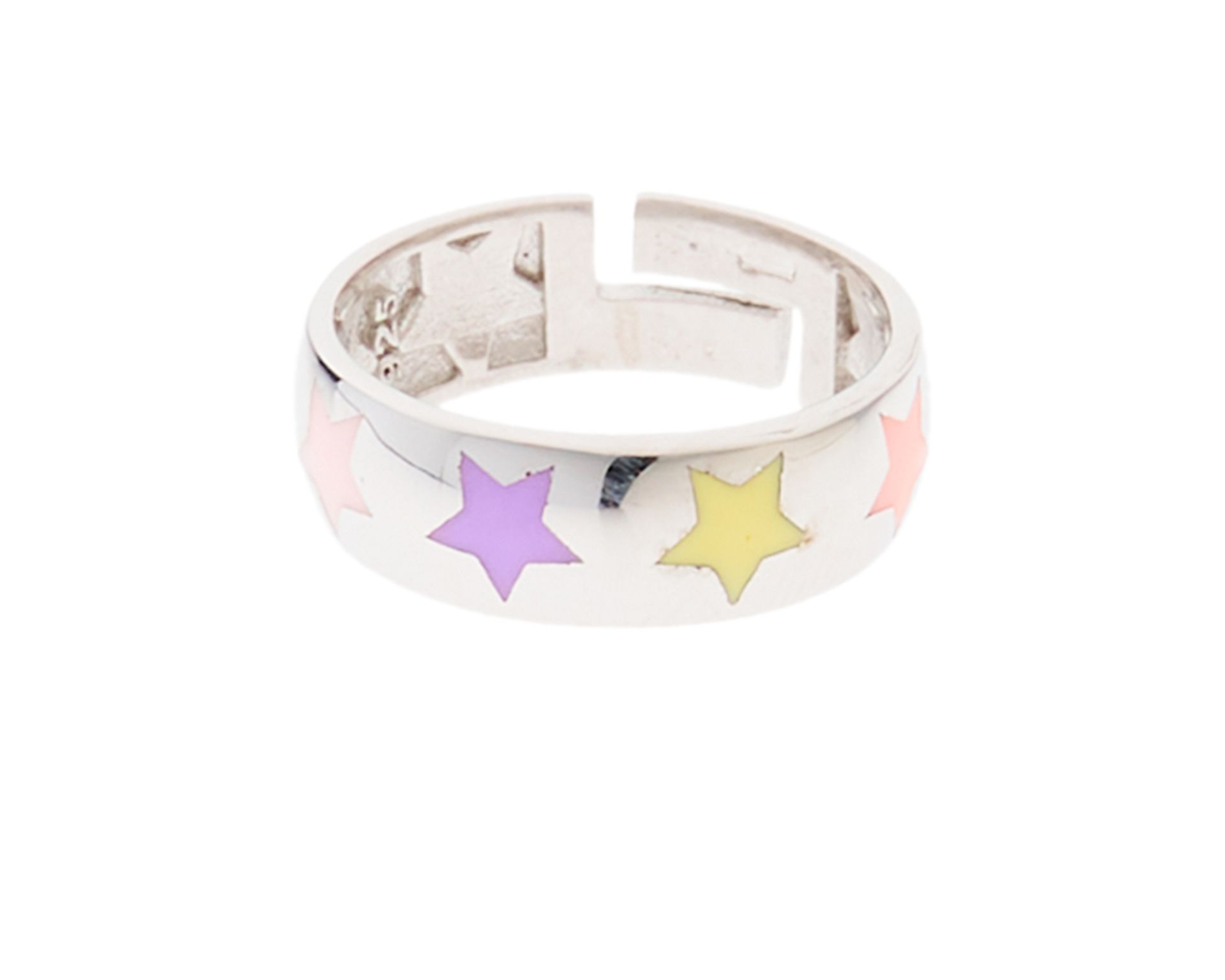 Anello Argento Con Stelle Multicolore Selezione Zanolli 180052 935d4167a0005r38