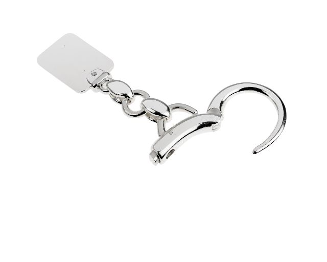 Keychain Silver With Plate And Carabiner Selezione Zanolli 131549 834pc446