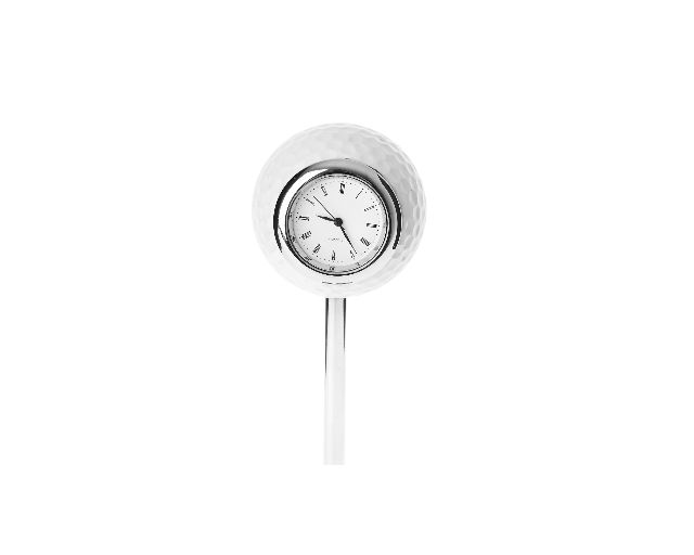 Table Clock Golf Ball Silver Selezione Zanolli