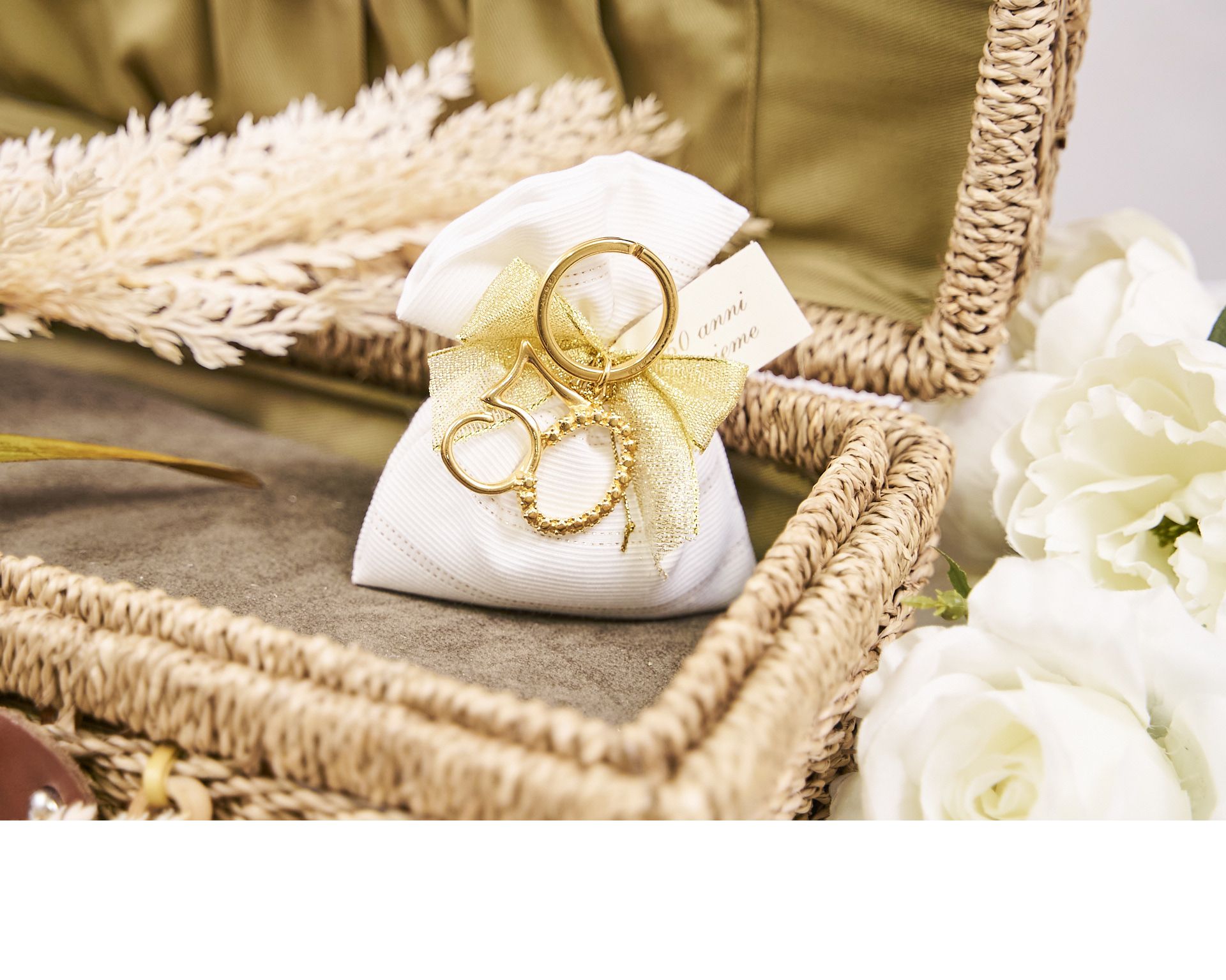 Portachiavi 50 Con Sacchetto Portaconfetti Selezione Zanolli 171176 912mz22851hx