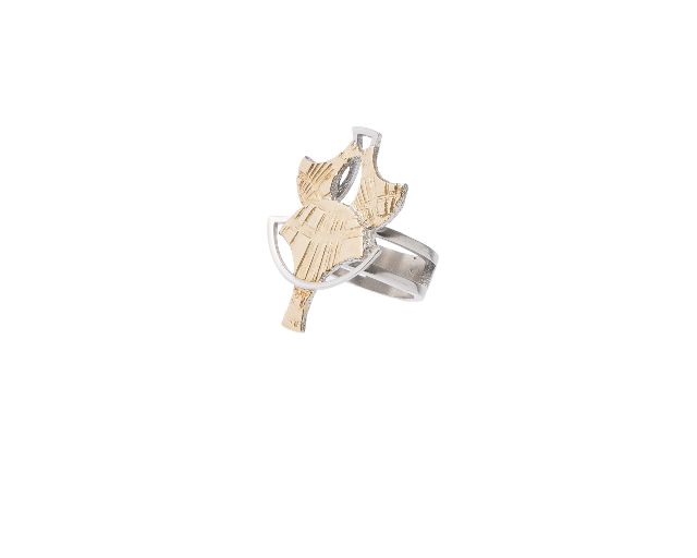 Anello fiore di loto argento