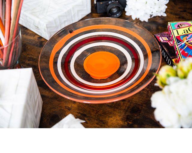 Plate Mano Volante Murano Glass Limited Edition Carlo Moretti 40503 677volapa