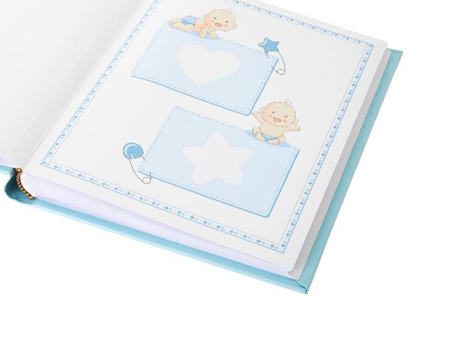 Photo Album Baby Shoes Blue With Picture Frame Selezione Zanolli 182105 445735822c