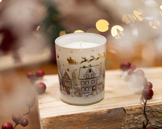 Christmas gift perfumed candle vanilla-scented sleigh