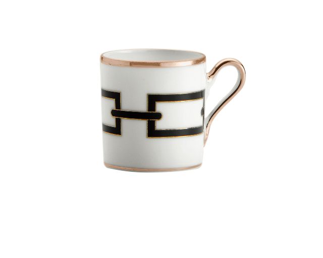 Tazza caffè catene nero porcellana