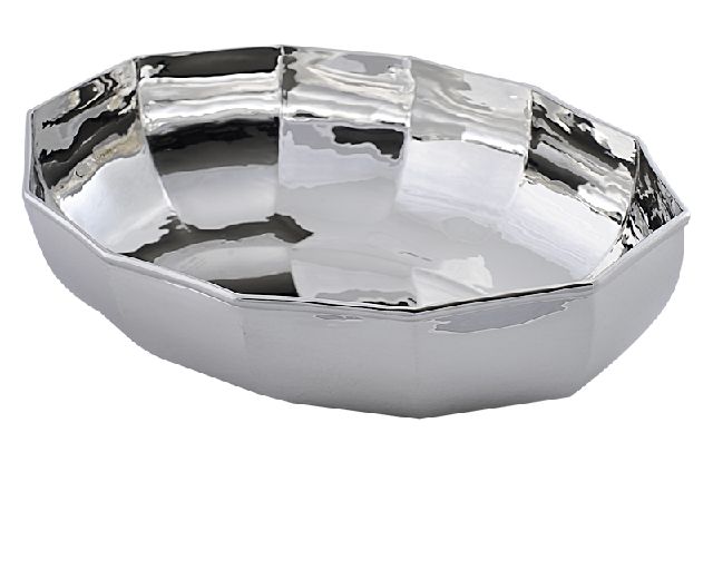 Oval bowl silver