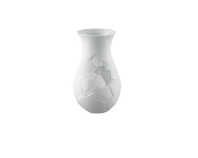 Vaso phases porcellana bianco opaco