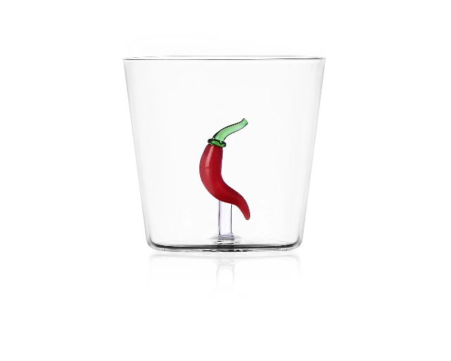 Bicchiere tumbler vegetables peperoncino