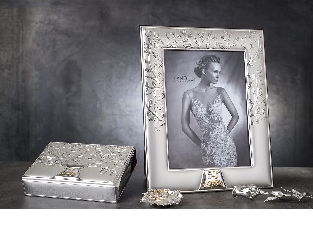 Cornice 50 Anniversario Argento Bilaminato Albero Della Vita Selezione Zanolli 166565 4456574l