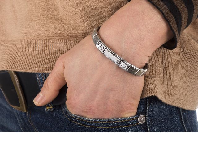Bracciale Composable Acciaio Cane Best Friend Nomination 161604 754brccane